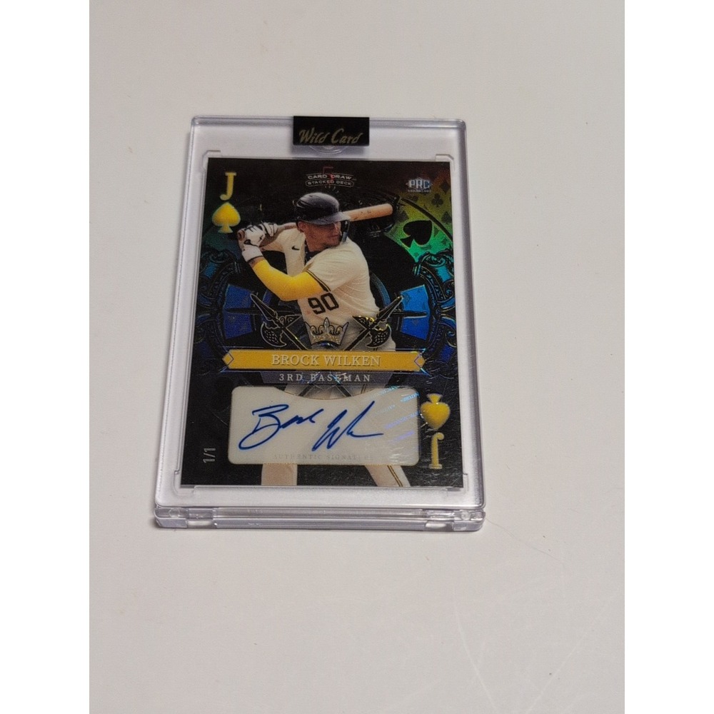 2024 Wild Card 5 Card Draw Brock Wilken SDHS-BWA Auto #d 1/1 PRC Encased